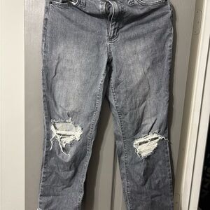 Universal Thread Washed Gray Ripped Boyfriend Jeans